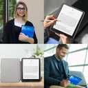 Smart Case Compatible with 7" Kindle Paperwhite 12th Generation (2024) and Kindle Colorsoft Signature Edition - Premium PU Leather Cover with Auto Sleep/Wake, Green Wheat Field