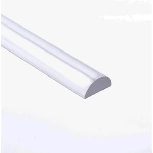 Dalrun Clear Acrylic Shower Threshold 3/8" X 3/8" (WxL) for Frameless Shower Door, Transparent Shower Dam Shower Splash Guard 39" Long,Half Round,Peel and Stick