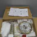 Gold Battery Operated Wall Sconces Set of 2, Rechargeable Wireless Wall Lights with Milky White Frosted Glass Shade, 12 RGB and 3CCT Dimmable, Wall Lamps with Remote for Bedroom Living Room Hallway