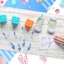 Woanger 36 Pcs Baby Shower Pens for Boys Girls Retractable Gel Pens Blue or Pink Baby Shower Favors Thank You Gifts for Guests(It's a Boy Style)