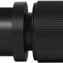 Ivilon Curtain Rods for Windows - Straight Knurling End Cap, 1 inch Diameter, Telescoping Adjustable Curtain Rod, 72 to 144 Inches. Color Black