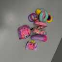 Infantino Stretch & Spiral Activity Toy - Textured Play Activity Toy for Sensory Exploration and Engagement, Ages 0 and Up, Pink Farm