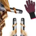 Automatic Curling Wands Attachments with 2 Curlers for Dyson Supersonic Hair Dryer Airwrap, Waver Styling Iron Tool Blow Dryer Accessories Set Detangling Comb and Heat-Resistant Glove