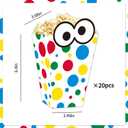 Cartoon Friend Popcorn Boxes 20pcs Cartoon First Birthday Decorations Snack Treat Boxes for Kids Boys Girls Birthday Party Supplies Baby Shower Decorations (Red)