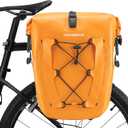 ROCKBROS Bike Panniers Waterproof Bike Rear Rack Bag Max 30L Large Capacity Bike Rear Panniers for Cycling Traveling Commuting 1 Pack