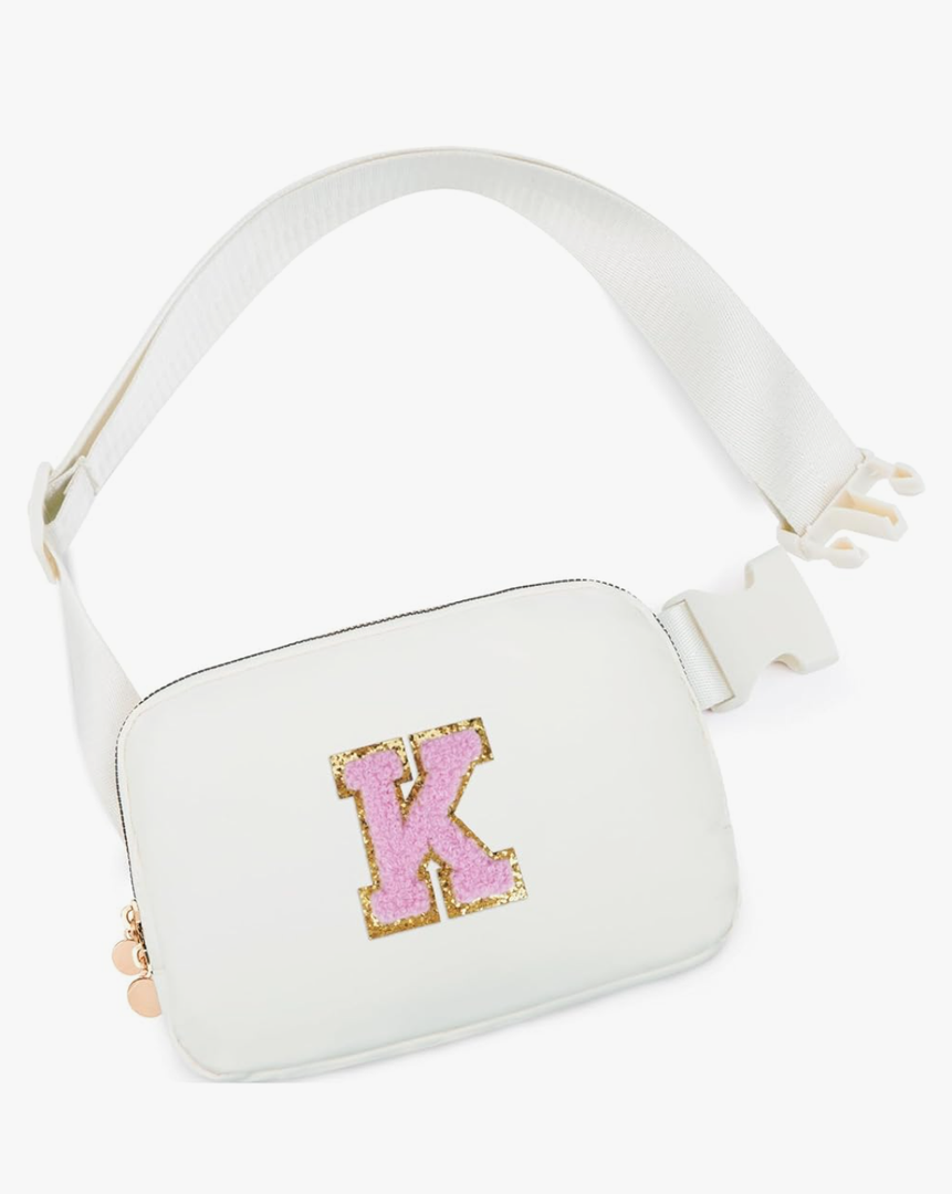 Birthday Gifts for 4-13 Year Old Girls,Gifts for Teens Kids Daughter Sister Her,Two Way Zipper Crossbody Bag Fanny Pack Belt Bag Cute Trendy Stuff - Cream,K