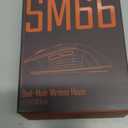 SOLAKAKA SM66 White Silent Wireless Mouse, Dual Mode(BT/2.4G) Computer Mouse for Laptop/PC/Mac