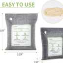 CLEVAST Bamboo Charcoal Air Purifying Bags - (Large, 4200g), Removes Odors and Moisture, Nature Fresh Air Purifier Bags, Odor Eliminator for Home, Car, Pets, Bathroom, Basement
