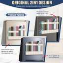 Straw Holder Large for Refrigerator 112025 Adjustable Two-Part Magnetic 3in1 Split Design Reusable Tumbler Straw Organizer Storage (Gream) (cream)