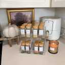 2 Packs Pull Out Spice Rack Organizer for Cabinet, 2 Tier Vertical Spice Organization, 5.47" Wx11.14 Dx9.76 H, Cabinet Size Need:13'' High x 12'' Deep x 6'' Wide(Not for Cabinet with Lip)