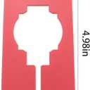 TAODAN 16PCS 12.6x5cm Wardrobe Dividers Square Plastic Divider Plate Clothes Rack Partition Suitable for Hanging Clothes in Rectangular Wardrobes