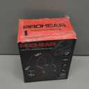 PROHEAR 037 Bluetooth 6.0 Hearing Protection Headphones with Rechargeable 1500mAh Battery, 30dB SNR Safety Noise Reduction Ear Muffs 120H Playtime for Mowing, Workshops, Snowblowing - Black