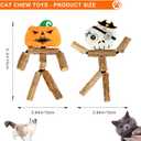 2 x 2-Pack Silvervine Sticks for Cats, Natural Matatabi Chew Toys for Indoor Cats, Dental Cat Chew Sticks for Kittens, Safe Catnip Alternative for Teeth Cleaning & Stress Relief