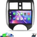 4G+64G for Nissan Versa Note 2014-2018 Android Car Radio Stereo with Wireless CarPlay Android Auto,9 inch IPS Touchscreen Car Stereo Bluetooth5.0, GPS, WiFi, SWC,59UI,32EQ AI DSP+HD Backup Camera