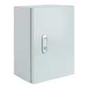 Steel Electrical Junction Box, Indoor&Outdoor Electrical Enclosure Box, Wall Mounted Waterproof&Dustproof Metal Box, Universal Electric Equipment Enclosure Box with Safety Locks and Mounting Plates