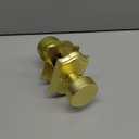 Probrico Gold Door Knob, Bathroom/Bedroom Door Lock, Brass Privacy Door Handle, Keyless Door Lock, 1 Pack