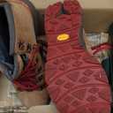 Danner Mountain 600 Waterproof Hiking Boots for Men - Lightweight, Durable Upper with Breathable Lining, Shock-Absorbing Footbed & Traction Outsole (8 Wide, Brown/Red)