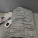 Deepsoon Heating Pad, Electric Heating Pads for Back, Neck, Abdomen, Moist Heating Pad for Shoulder, Knee, Arms, Legs, Dry/Moist Heat & Auto Shut Off, Christmas Gifts for Men and Women, Light Gray, 33x17 Inch