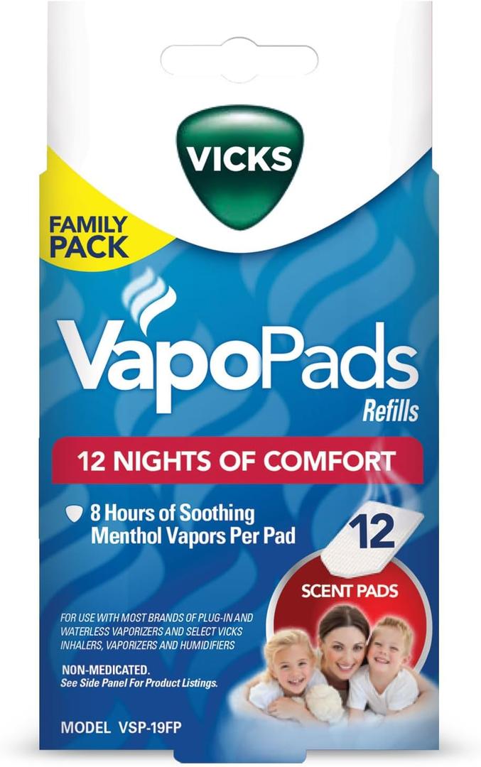 Vicks Vapo Pad Family Pack, 12 Count