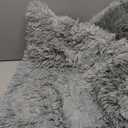 Round Rug for Bedroom, 5x5 Fluffy Soft Circle Area Rugs for Living Room, Washable Plush Shaggy Indoor Floor Bedside Kids Girls Nursery Room Circular Carpet, Home Decor Aesthetic, Grey