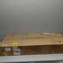 RUSTOWN Rattan Over The Toilet Storage Cabinet,Boho Over Toilet Bathroom Organizer with 2 Doors & Adjustable Shelves,Modern Above Toilet Rack with Toilet Paper Holder for Bathroom (Rustic Oak)