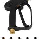SCITOO Pressure Washer Gun,MAX 4000 PSI with 1/4" Swivel Quick Connect,M22-14mm,5 nozzles Replacement For Most Power Washer,7 GPM