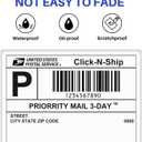 ESSENTIAL Fanfold 4" X 6" Direct Thermal Shipping Labels with Perforations, 5000 Labels, Permanent Adhesive - Compatible with Rollo & Zebra Printer