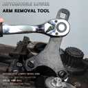 Automotive Lower Control Arm and Ball Joint Removal Tool, 2025 New Ball Joint Separator Tool, Lower Control arm Tool, Ball Joint Puller Tool, for 1/2" Drive Extension Breaker Bar