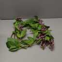 Artificial Patchouli Plant Stems, 29 inches, 4 Pack, Fake Greenry Plants Realistic Mint Flowers for Home Office Decor (purple)