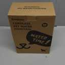 Cat Water Fountain Wireless - Stainless Steel 3.2L/108oz Cordless Pet Fountain - Battery Operated Automatic Water Dispenser for Cats Indoor, with Motion Sensor & Quiet Pump