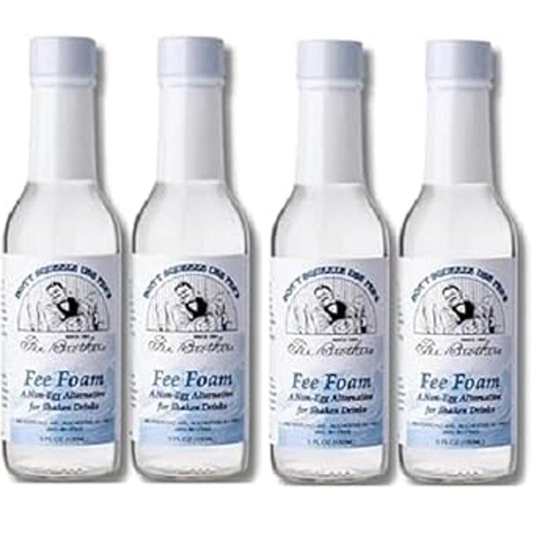Fee Brothers Fee Foam (4 Pack) A Non-Egg Alternative for Shaken Drinks - Kaizen8, White