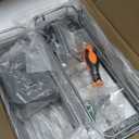 ODesign 3 Tier Height-Adjustable Shower Caddy Hanging Anti-Swing-Over The Shower Head Caddy-Storage Organizer Bathroom Shelves Basket-Silver