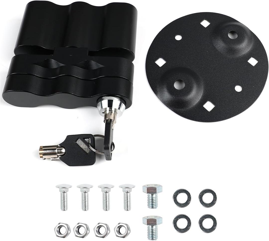 RX-LOX-PM Pack Mount Lock with Key  Compatible with Gasoline Pack, Storage Box, and Fuelpax Standard Pack  1 Piece (Black)