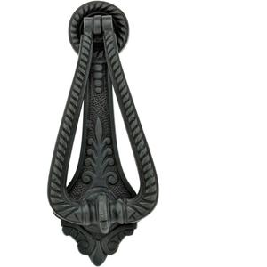 Renovators Supply Manufacturingᵀᴹ Heavy Ornamental Design Door Knocker – Solid Brass Construction, Oil Rubbed Bronze Finish, 7 Inch Long with Mounting Hardware