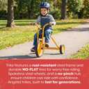 Angeles Kids Tricycle with Airless Rubber Tires, Trike, 4 Yrs and Up
MyRider Toddler Tricycle with 16" Tall Seat & Spokeless Tires, Rust-Resistant Kids Bike for Preschools and Daycare