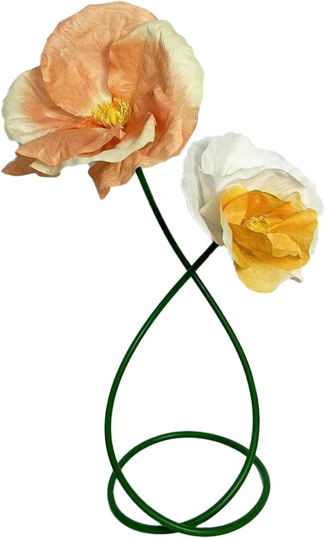 3D Champagne Gold White Orange Artificial Flowers Decor for Party - Fake Flowers Waterproof Set Decoration for Home Room Kitchen Garden, Shopping Mall Supermarket Decoration