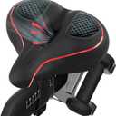 Oversized Bike Seat Compatible with Peloton Bike/Bike+, Extra Wide Comfort Bike Seat for Women & Men, Excercise Bike Seat Replacement for Road Bike, Spin Bike, and Cruiser, Large Bike Seat/Saddle