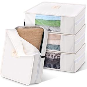 3 Pieces Cotton Sweater Storage Bag Cashmere Storage Bags Breathable Clothes Storage For Woolen Cashmere Sweaters Cashmere Merino Wool