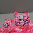 LQSZ Matching Doll and Girls Nightgowns Pink Unicorn Princess Flutter Short Sleeves Nightie Pajamas for Girls & 18" Dolls Clothes 3 4t