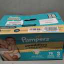 Pampers Swaddlers Diapers, Size 3 (13-26 lbs), 78 Count, Fragrance Free, Hypoallergenic, Absorbent, Pediatrician Recommended, Skin Safe