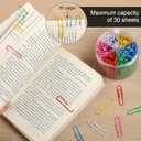 2 x 320 Pcs Large Paper Clips, 2 Inch Jumbo Paper Clips, Colorful Coated Paperclips, Heavy Metal Paperclips Office for Teacher Supplies School Supplies