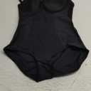 BRABIC Bodysuit Shapewear for Women Tummy Control Dress Backless Bodysuit Tops Body Shaper with Built-in Bra (Black, Small)