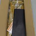 Over The Table Rod Stand with Clamps Adjustable 31"-110'' Length 31"-64" Height Gold Table Balloon Arch Stand with Storage Bag, Metal Decorating Rod Hanging