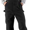 Carhartt Men's Firm Duck Bib Overall (36W x 30L, Black)