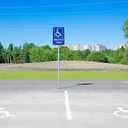 SmartSign Handicapped Parking Sign, 12 x 18 Inches 3M Engineer Grade Reflective Aluminum, Pre-Drilled Holes, USA Made