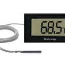 Digital Oven Thermometer Heat Resistant up to 572F/300C, LCD (Black)