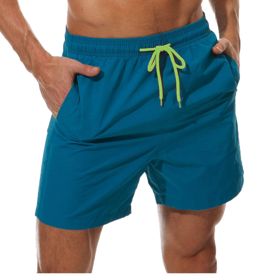 Men's Swim Trunks Quick Dry Beach Shorts with Pockets, M