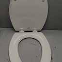 Bemis 1500EC Durable Wood Toilet Seat with Easy Clean Hinges, Made in USA, Elongated, Biscuit