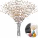 XINHUIDALSQ 100Pcs Bridal Wedding Pearl Bouquet Party Decoration Pearl String Beaded Garland  Beads Garlands Wedding Party Decoration DIY Accessories for Christmas (Ivory)