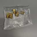 Brass Inverted Flare Fitting, Brake Line Adapter, Male Connector, 5/16" Tube OD x 1/4" NPT Male, 5pcs